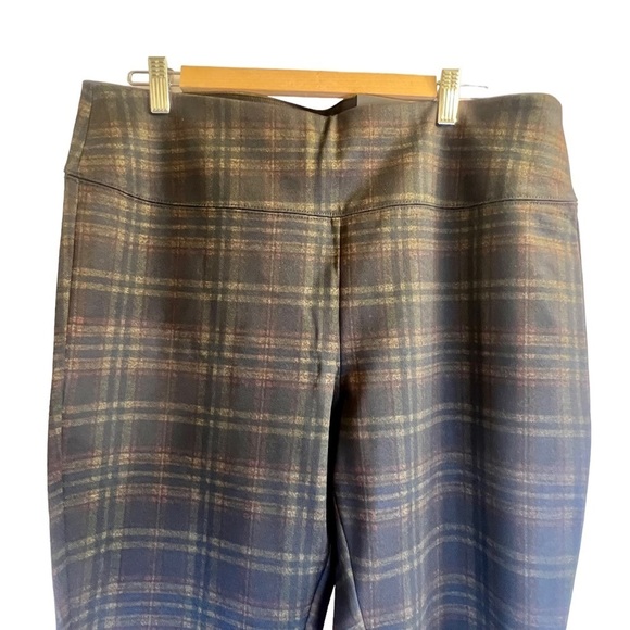 Ricki's Women's Leggings XL Regular Plaid Yellow Red - Picture 4 of 15